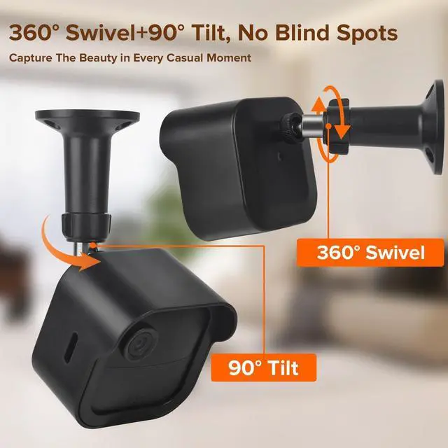 Alt view image 5 of 7 - 3Pack Mount for Blink Outdoor Camera, Weatherproof Protective Housing and 360°Adjustable Bracket for All-New Blink Outdoor 4 (4th Gen) & (3rd Gen), Cutout for Charging Cable, No Battery Replacement