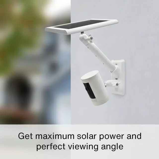Alt view image 3 of 6 - Holicfun 2-in-1 Wall Mount for Outdoor Security Cameras and Solar Panels, Compatible with Ring, Eufy, Arlo, Wyze Solar Panels and Cams - White