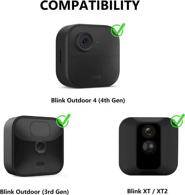 Alt view image 2 of 7 - ALERTCAM Gutter Mount for Blink Outdoor 4 (4th Gen)/(3rd Gen) & Blink XT / XT2 Camera, Adjustable Weatherproof Aluminum Alloy Mount Bracket for Home Security System (2 Pack, Black)