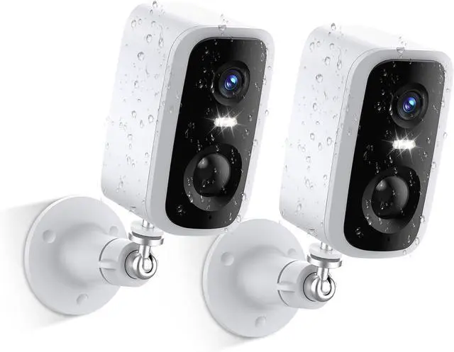 Main image of Security Cameras Wireless Outdoor - HD 2K Battery Powered Cameras for Home Security Outside, WiFi Surveillance Indoor AI Motion Detection Spotlight Night Vision,2-Way TalkColor,Waterproof 2Pcs