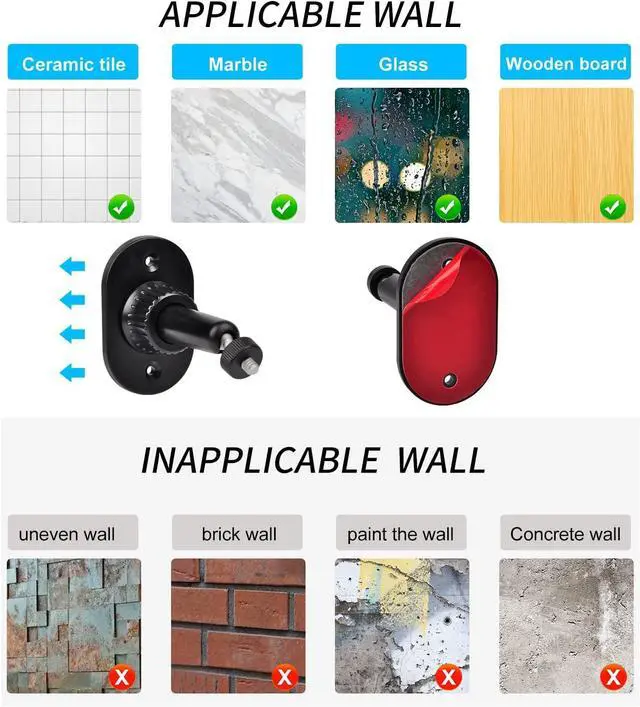 Alt view image 5 of 7 - 4 Pack Strong Adhesive Wall Mount for Blink Outdoor 4 (4th Gen) & (3rd Gen),Blink Outdoor Camera, No Drilling or Screw Secured Fixed,360 Degree Adjustable Wall Mount Bracket for Blink XT/XT2 Camera