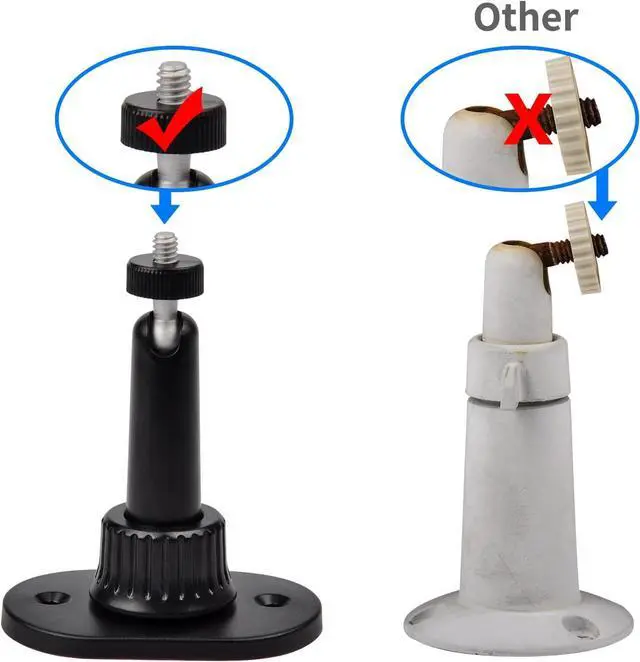 Alt view image 7 of 7 - 4 Pack Strong Adhesive Wall Mount for Blink Outdoor 4 (4th Gen) & (3rd Gen),Blink Outdoor Camera, No Drilling or Screw Secured Fixed,360 Degree Adjustable Wall Mount Bracket for Blink XT/XT2 Camera