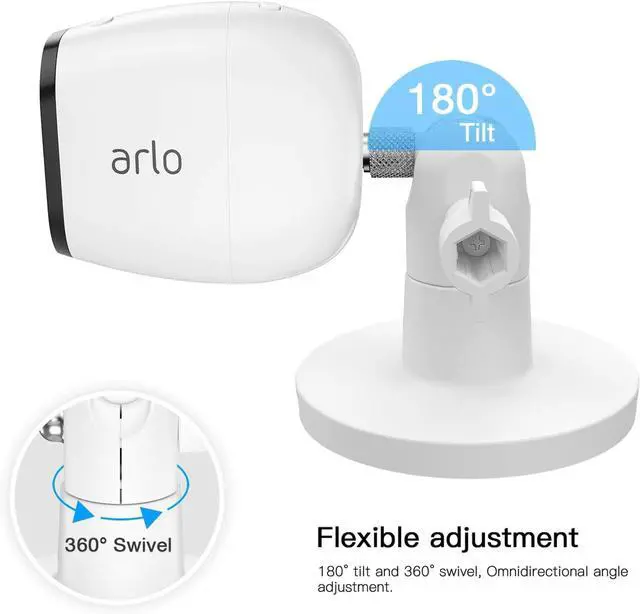 Alt view image 3 of 7 - HOLACA Camera 1/4 Magnetic Wall Mount for Arlo Ultra/Ultra 2/Pro 3 Pro 4 Pro 5S Camera,Compatible with Ring,Eufy, Google Nest, SimpliSafe, Reolink, and Tapo Cameras-White