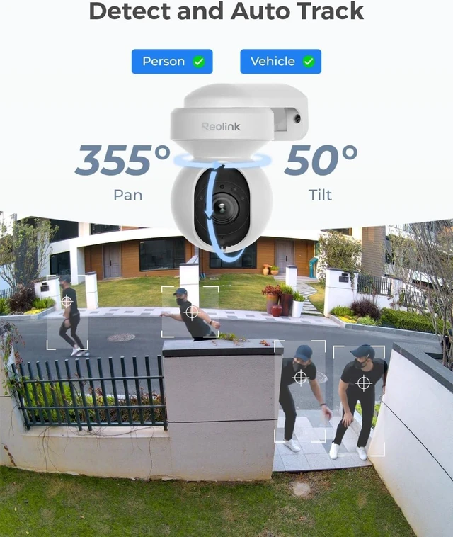 Alt view image 2 of 6 - 5MP PTZ WiFi Outdoor Security Camera System Plug-in Power