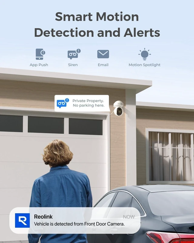 Alt view image 4 of 6 - 5MP PTZ WiFi Outdoor Security Camera System Plug-in Power