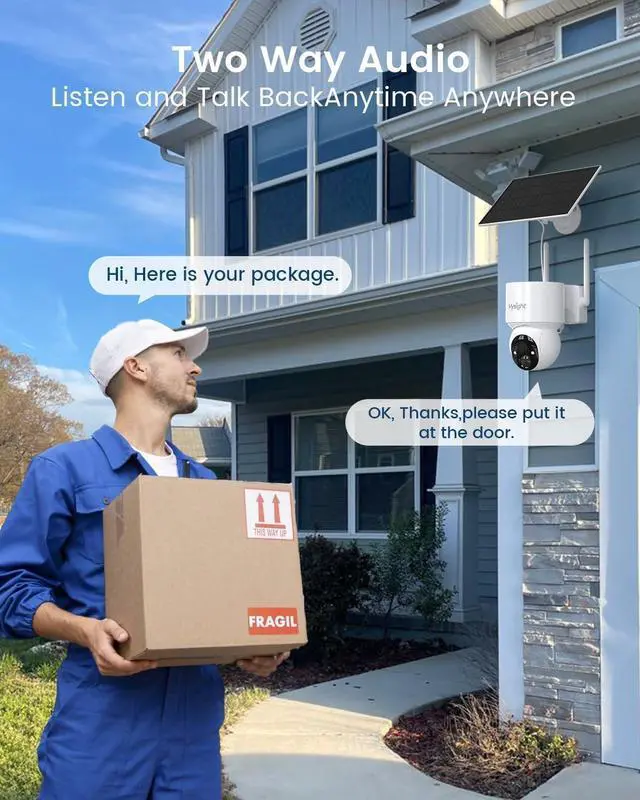 Alt view image 6 of 7 - Security Cameras Outdoor Wireless, No Subscription, 4 Cam-Kit, 128G Local Storage HomeBase, 2K Solar Security Camera Wireless System with 360° Pan & Tilt, Color Night Vision, Motion Detection