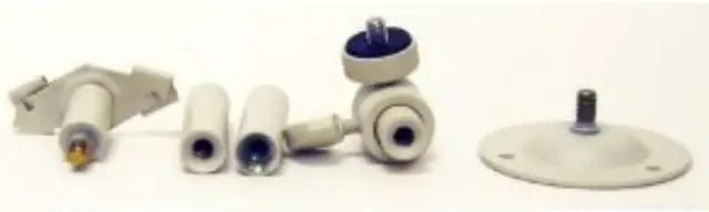 Alt view image 5 of 5 - VideoSecu 2 Pack 2-6 inch Adjustable Security Camera Metal Brackets Pan Tilt Wall Ceiling Mounts for CCTV CCD Box Body Camera Home Surveillance System 1SH