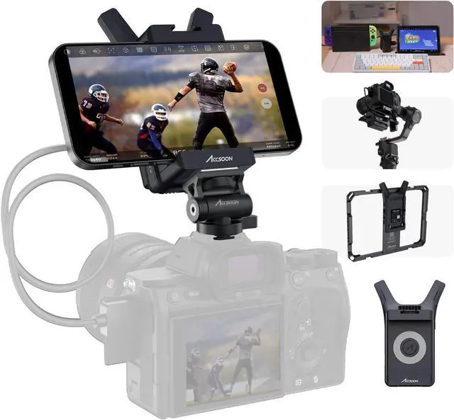 Main image of Accsoon CineView Nano Wireless HDMI Video Transmitter, 1080P60 500ft Range 60ms Latency Wireless Camera Transmitter, Compatible with RS2/RS3/RS3 Pro/Go Pro/Switch, 4 APP iOS/Android Monitoring