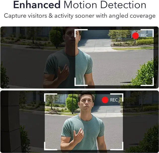 Alt view image 3 of 5 - Wasserstein Horizontal Adjustable Angle Mount & Wall Plate Compatible with Blink Video Doorbell (1st Gen & 2nd Gen) - 35° to 55° Adjustable Wedge Mount for Blink Doorbell Camera (Black)