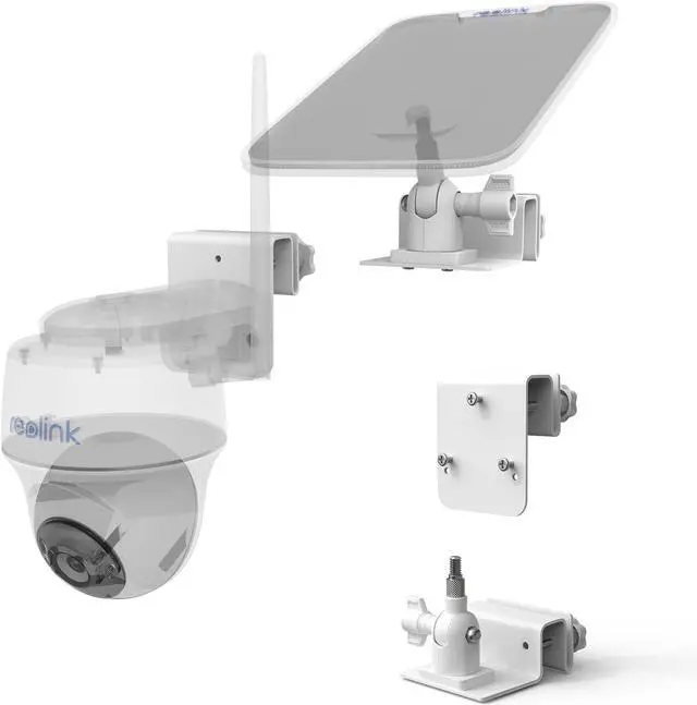 Main image of Gutter Bracket Mount for Reolink Argus PT 3MP/4MP/5MP/2K,Reolink Argus PT 4K/8MP, Reolink Go PT Ultra Camera and Solar Panel (1pack,White)