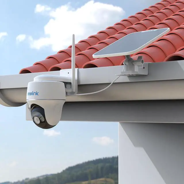 Alt view image 5 of 7 - Gutter Bracket Mount for Reolink Argus PT 3MP/4MP/5MP/2K,Reolink Argus PT 4K/8MP, Reolink Go PT Ultra Camera and Solar Panel (1pack,White)