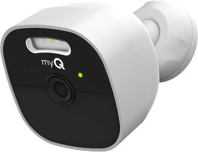 Main image of CHAMBERLAIN myQ Outdoor Battery Camera | 2K Camera, Color Night Vision, Spotlight, Motion Alerts, Live View with Two-Way Talk, Wireless, Weather-Resistant, Outdoor, White