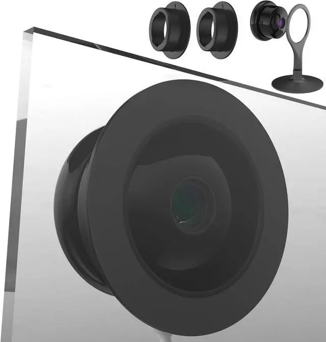 Main image of Teccle Window Mount for Google Nest Camera Indoor, Through Window Use Nest Cam, No Indoor Reflections (Black/Pack of 2)