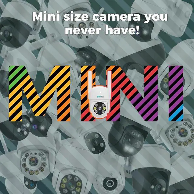 Alt view image 2 of 7 - SOVMIKU 2CA3 AI Auto Tracking Mini 2K Security Camera Wireless Outdoor, Two-Way Audio, 9.8Ft Power Cable, Easy to Setup, 360° View, Pan/Tilt, Color Night Vision, Audible Flashlight Alarm, SD Slot