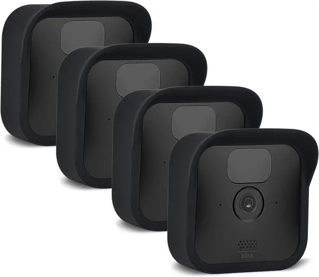 Main image of Pickle Power Silicone Skin Cover for All-NEW Blink (3rd Gen), 4 Pack Weatherproof Protective Case Cover for Blink Outdoor Indoor Home Security Camera (Black)