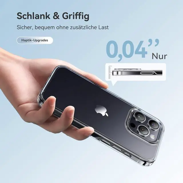 Alt view image 5 of 7 - CASEKOO for iPhone 13 Pro Case Crystal Clear, [Never Yellow Technology] [Military-Grade Protection] Transparent Slim Cover Women Men for iPhone 13 Pro Phone Case 6.1 inch, Clear