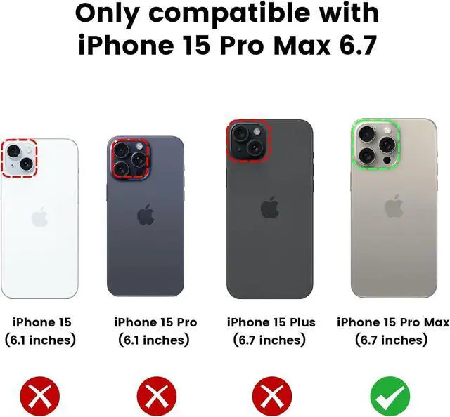 Alt view image 2 of 7 - VEGO Kickstand Case for iPhone 15 ProMax, with Slide Camera Cover & Built-in 360° Rotate Ring Stand Magnetic Shockproof Cover for iPhone 15 Pro Max 6.7" 2023 - Blue