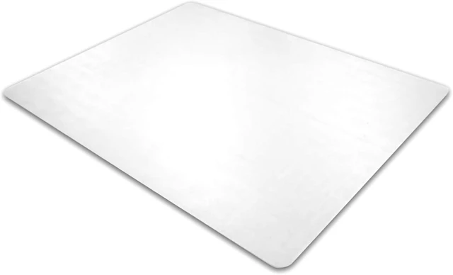Alt view image 2 of 7 - Floortex Cleartex Enhanced Polymer Rectangular Chair Mat for Hard Floors - 30" x 48"