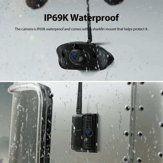 Alt view image 3 of 7 - ZEROXCLUB 4 CAM 1080P 7" IPS Monitor Wireless RV Backup Camera System