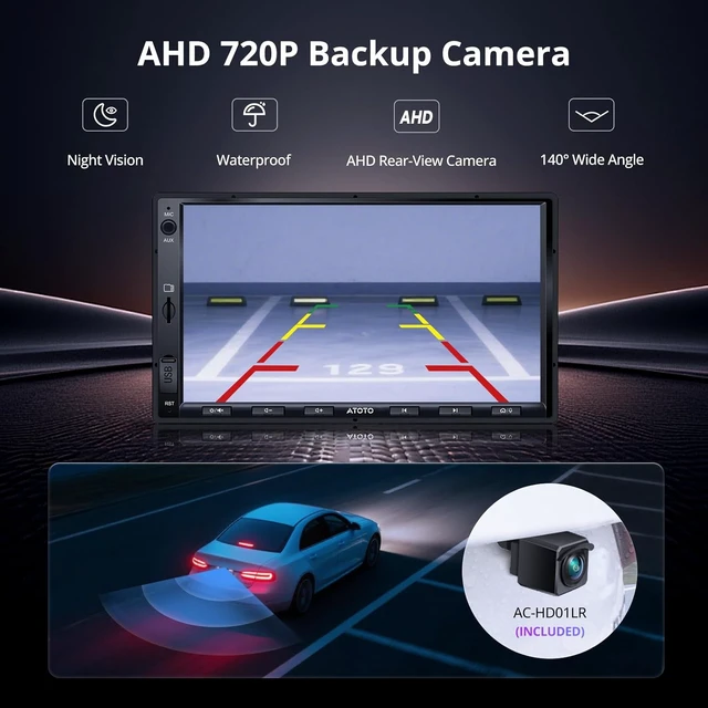Alt view image 6 of 7 - ATOTO A5L 7" Android Double DIN Car Stereo, Wireless CarPlay & Android Auto