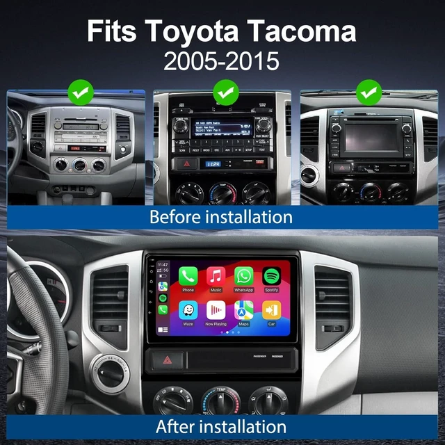 Alt view image 2 of 5 - Car Stereo Radio for Toyota Tacoma 2005-2015 with Carplay&Android Auto