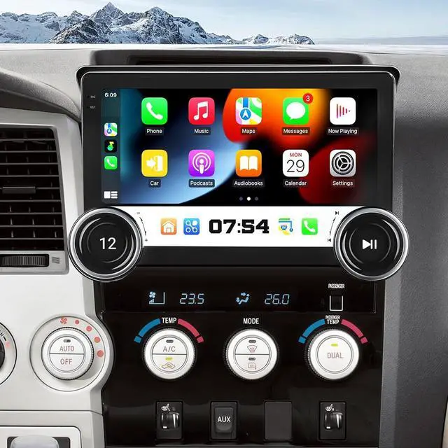 Main image of 8Core+64G Car Radio for Toyota Tundra 2007-2013 Sequoia 2008-2018 Radio Upgrade with Wireless CarPlay Android Auto 10.1 inch Touchscreen Support GPS Navigation SWC Backup Camera