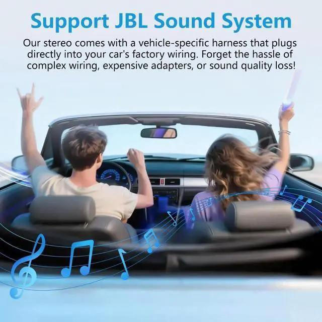 Alt view image 4 of 7 - Junsun Car Radio Stereo 5G WiFi for Toyota Tacoma 2005-2015 Support JBL Sound System, Wireless CarPlay/Android Auto,Support Rearview GPS DSP RDS,Upgrade Bluetooth 5.0 AM/FM Stereo 2GB RAM 32GB ROM