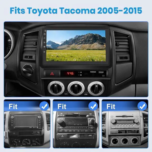 Alt view image 2 of 7 - Junsun Car Radio Stereo 5G WiFi for Toyota Tacoma 2005-2015 Support JBL Sound System, Wireless CarPlay/Android Auto,Support Rearview GPS DSP RDS,Upgrade Bluetooth 5.0 AM/FM Stereo 2GB RAM 32GB ROM