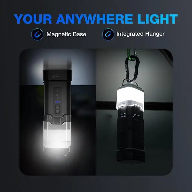 Alt view image 3 of 7 - Type S Dynamic Flex DF20 500A Jump Starter & Work Lantern - Portable Car Battery Jump Starter & Charger with Intelli-Step LED Jump Guide, 360° Work Lantern & Flashlight, Power Bank, Dual-Color LED