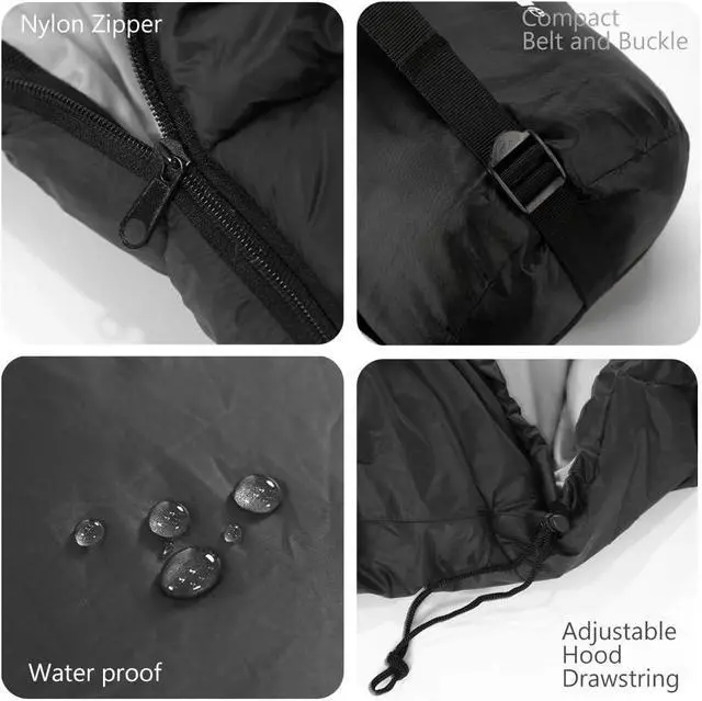 Alt view image 5 of 6 - Heated Sleeping Bag 5pcs Multi USB Power Support Heating Pads,Operated with Battery Power Bank or Other USB Power Supplies, Portable Compact Bag, Mummy Style.
