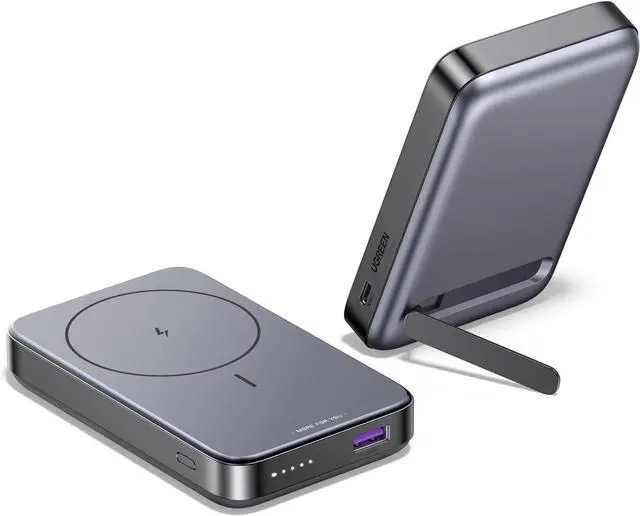 Main image of UGREEN Wireless Magnetic External Battery 10000mAh USB C USB A Fast Charge PD QC 3.0 20W Power Bank Induction Qi 15W Max Compatible with iPhone 15 Plus Pro Max iPhone 14 13 12 Pro Max MagSafe