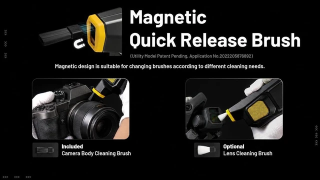 Alt view image 5 of 7 - Nitecore BlowerBaby BB2 USB Rechargeable Electronic Air Duster Blower for Camera, Keyboard, Laptop Cleaning with Built-in LED, Include Cable Organizer