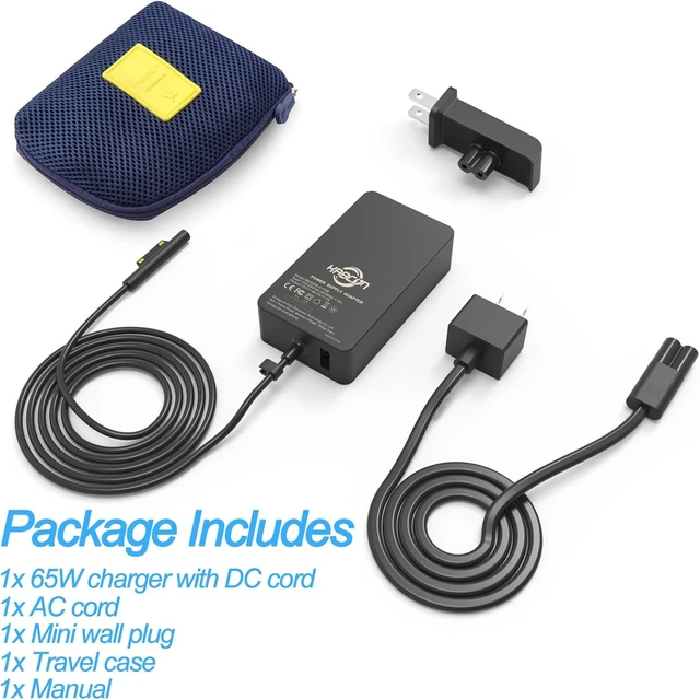 Alt view image 7 of 7 - 65W Surface Pro Laptop Charger for Microsoft Surface Pro 12 11 10 9 8 7+ X