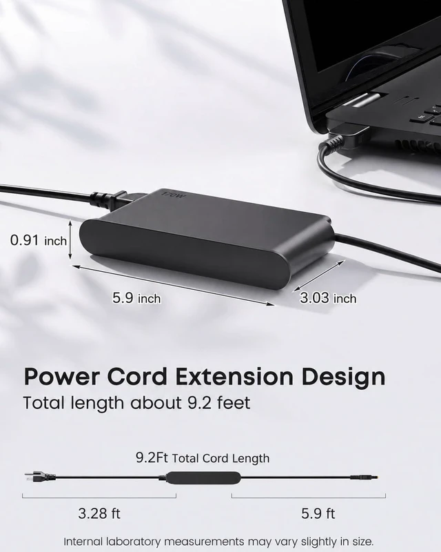 Alt view image 3 of 6 - 170W Laptop Charger Fit for Lenovo ThinkPad LOQ ideapad Gaming 3