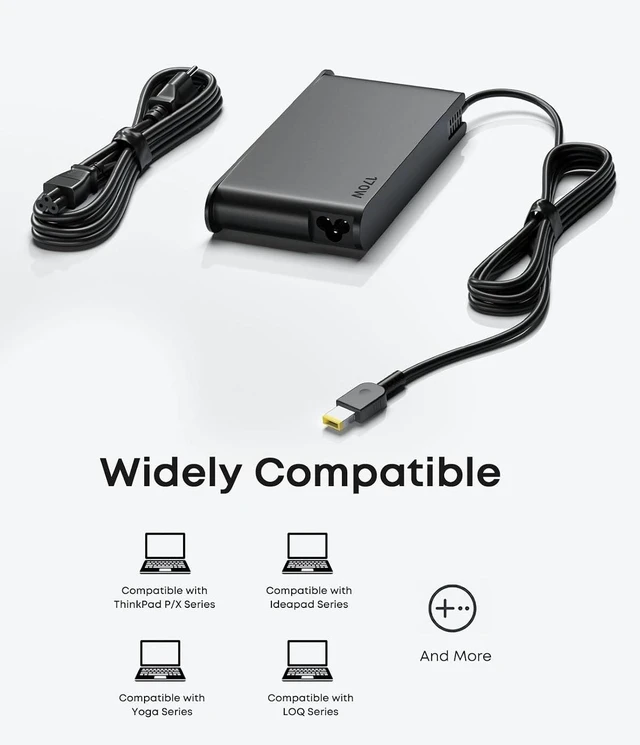 Alt view image 6 of 6 - 170W Laptop Charger Fit for Lenovo ThinkPad LOQ ideapad Gaming 3