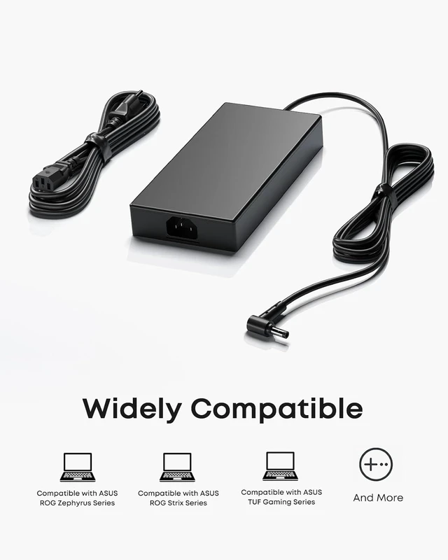 Alt view image 3 of 6 - 150W 180W Charger Fit for ASUS ROG Zephyrus G14 GA401 TUF F15 F17
