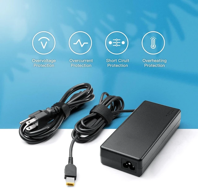 Alt view image 7 of 7 - 170W AC Charger Fit for Lenovo Thinkpad T15p T15g P15v P16v P15 P16 P17 Gen 1 2 3, P50 P51 P52 P53 P70 P71 P73, P1 Gen 1 2 3 4 5 6, W540 W541 Laptop Adapter Power Supply Cord