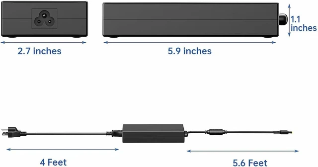 Alt view image 4 of 6 - HNHTKJ 170W Charger Fit for Lenovo Thinkpad P1 P16 P50 P51 P52 P53 P70 P71 P73 P17 P15 T15g P15v T15p W540 W541 X1 Extreme Gen 6 5 4 3 2 1 Laptop ADL170SCC3A 4X20S56697 AC Adapter Power Supply