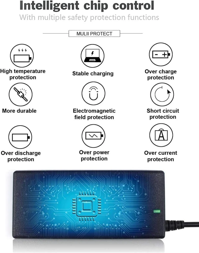 Alt view image 4 of 6 - Fast Charger for HP Laptop Computer 65W 45W Smart Blue Tip 4.5mm