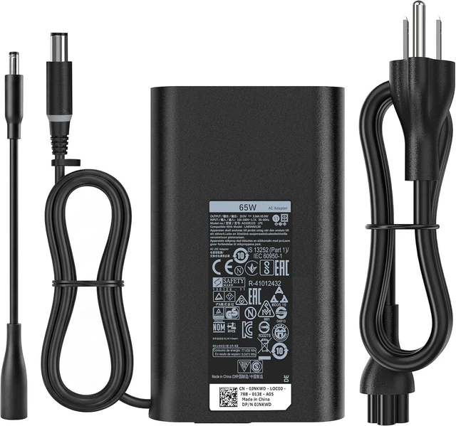 Main image of 65W Laptop Charger Compatible with Dell Latitude Inspiron 7.4/4.5mm