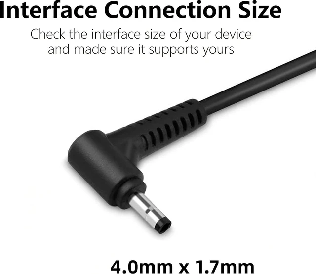 Alt view image 2 of 4 - 65W Laptop Charger Compatible with Lenovo Ideapad 1 3 5, Slim 3 5 7, S340 S145 330 320 310, Flex 5 4 14 15, V14 V15 V17, 20V 3.25A 45W Replacement AC Power Adapter Cord
