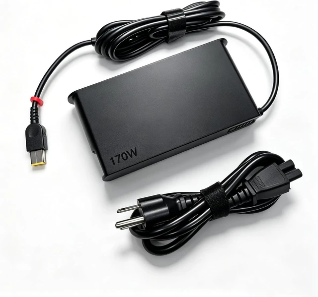Alt view image 3 of 6 - HNHTKJ 170W Charger Fit for Lenovo Legion Slim 5, Yoga Pro 9i, ThinkPad P1 P16 P16v, IdeaPad Pro 5, LOQ Gaming 15APH8 6IRH8 15IRX9, ADL170SCC3A 4X20S56697-20V 8.5A AC Adapter Cord