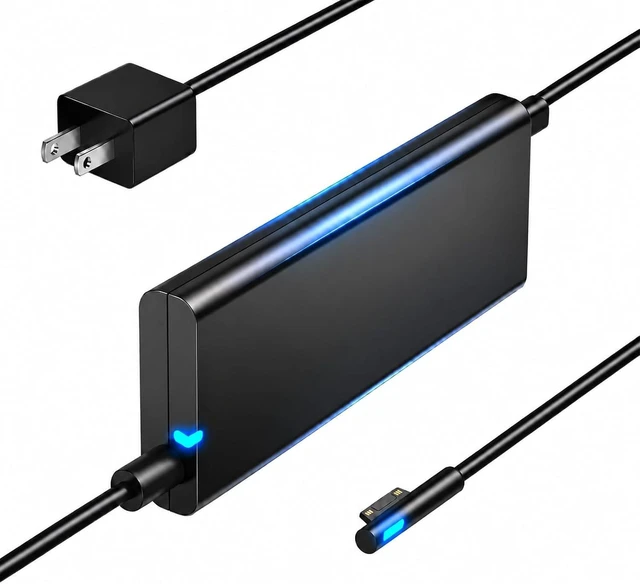 Main image of 65W Surface Pro Charger for Microsoft Surface Pro 9 8 7+ 7 6 5 4 3 X, Surface Laptop 1-6, Book 1-3, Go 1-4, Windows Surface Power Supply Adapter