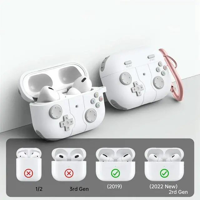Main image of Suitable For Pro2 Protective Case Bluetooth Headset Case Silicone Protective Case Red Durable