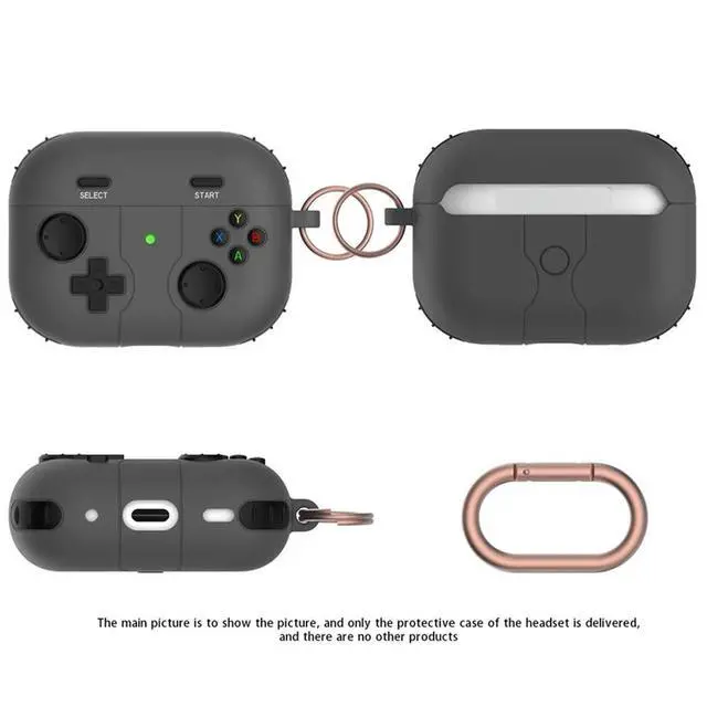 Alt view image 2 of 4 - Suitable For Pro2 Protective Case Bluetooth Headset Case Silicone Protective Case Red Durable