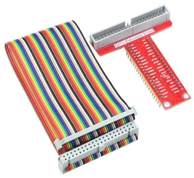 Main image of For Raspberry Pi GPIO T-Type Expansion Board+40Pin Color Cable 4B/3B+/ZERO/W