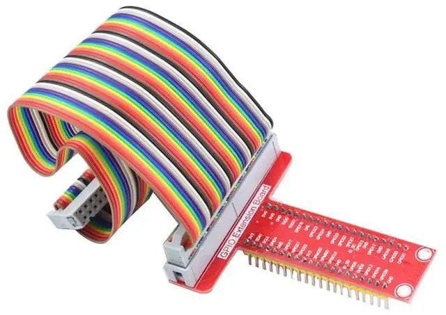 Alt view image 2 of 4 - For Raspberry Pi GPIO T-Type Expansion Board+40Pin Color Cable 4B/3B+/ZERO/W