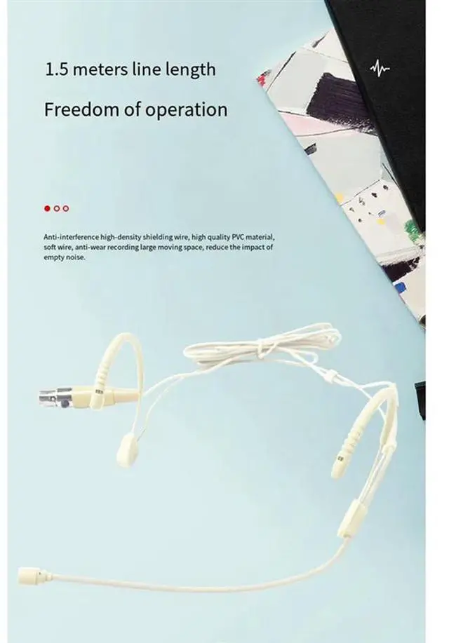 Alt view image 2 of 8 - Earhook Microphone Amplifier 3 Pin Wired Headset Mini Headset Loudspeaker For Cell Phone & Computer, Xlr Condenser Mic Du