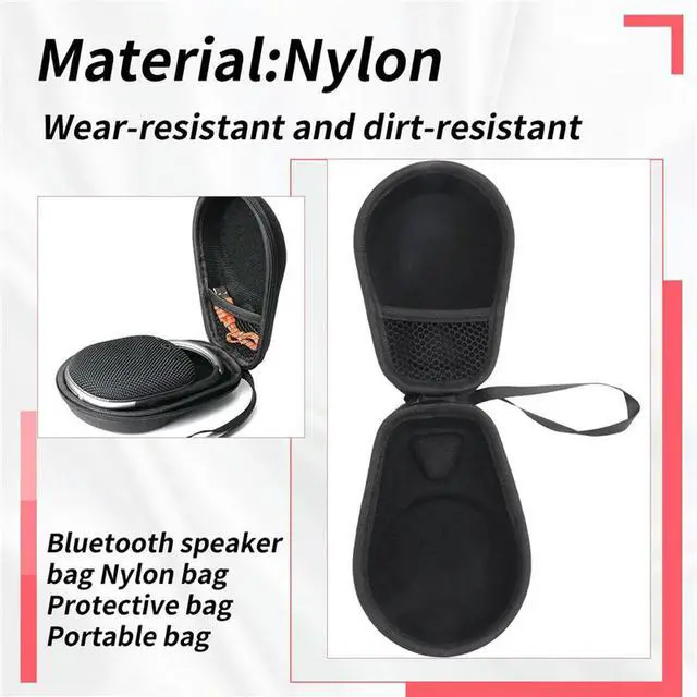 Alt view image 2 of 8 - Portable Nylon Bluetooth Speaker Case For Clip4 Clip 4 Shockproof Protective Carrying Bag Case