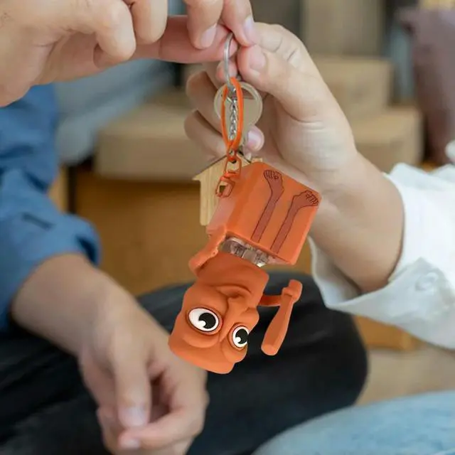 Alt view image 3 of 6 - 3D Printed Tung Tungtung Sahar Keychains Creative Tralalero Tralala Figure Luminous Voice Keychain Decompression Toy Gifts